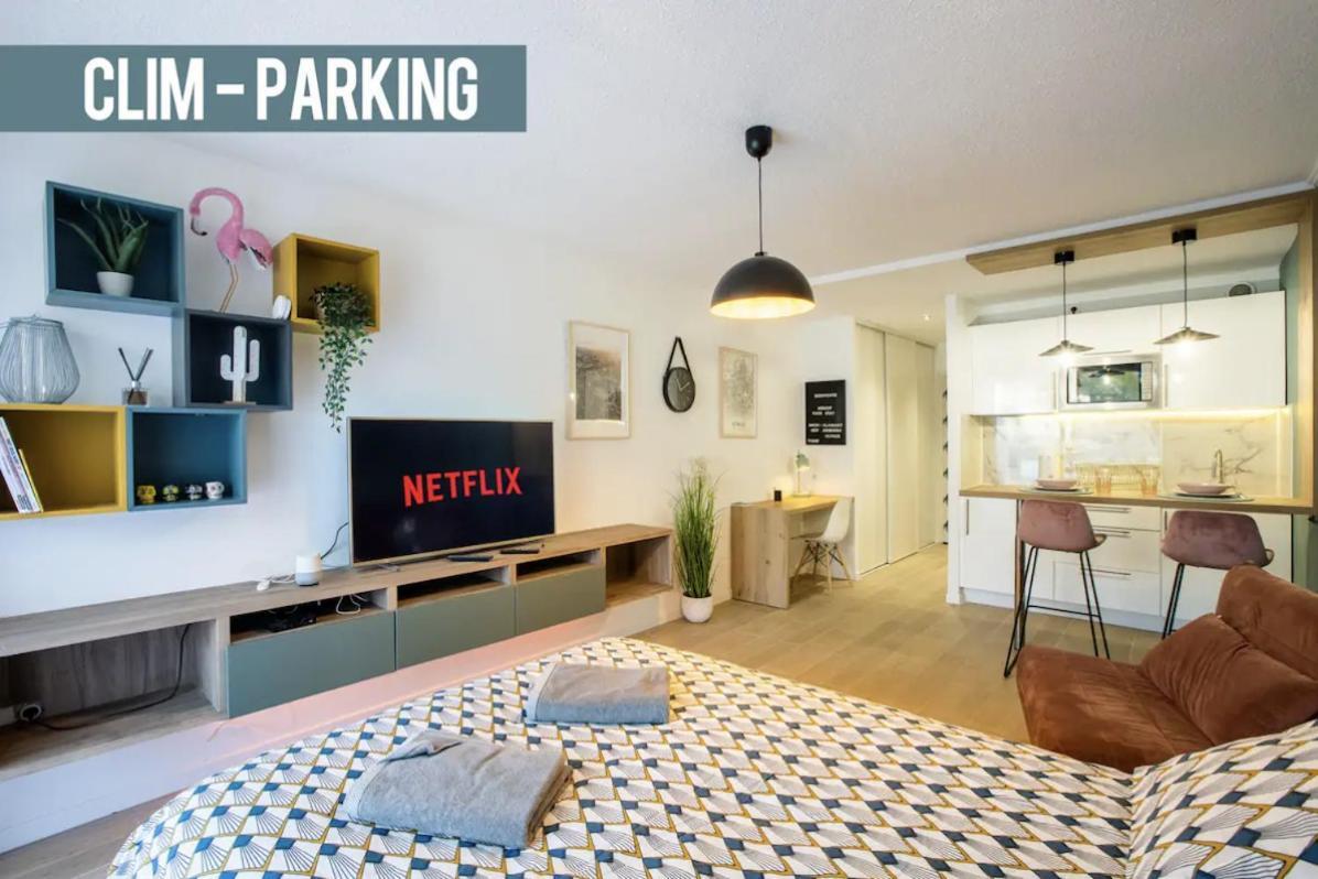 Studio Terrasse & Parking Gratuit En Residence นีมส์ ภายนอก รูปภาพ
